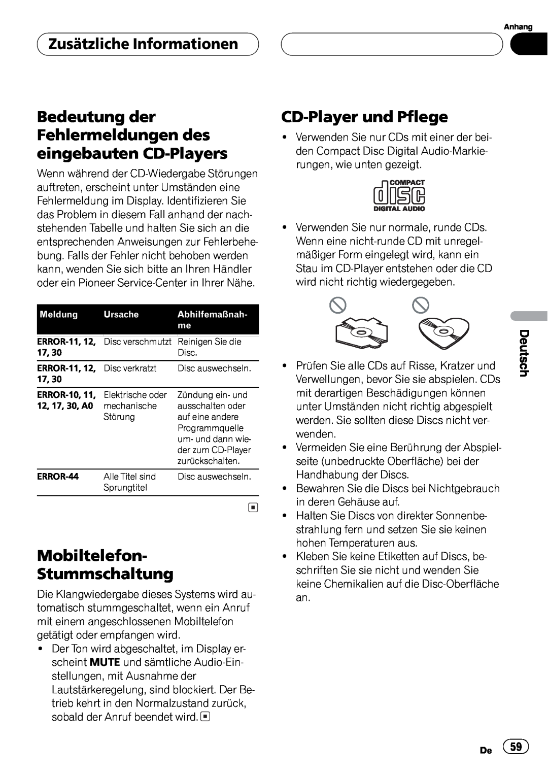 Pioneer DEH-1630R operation manual 