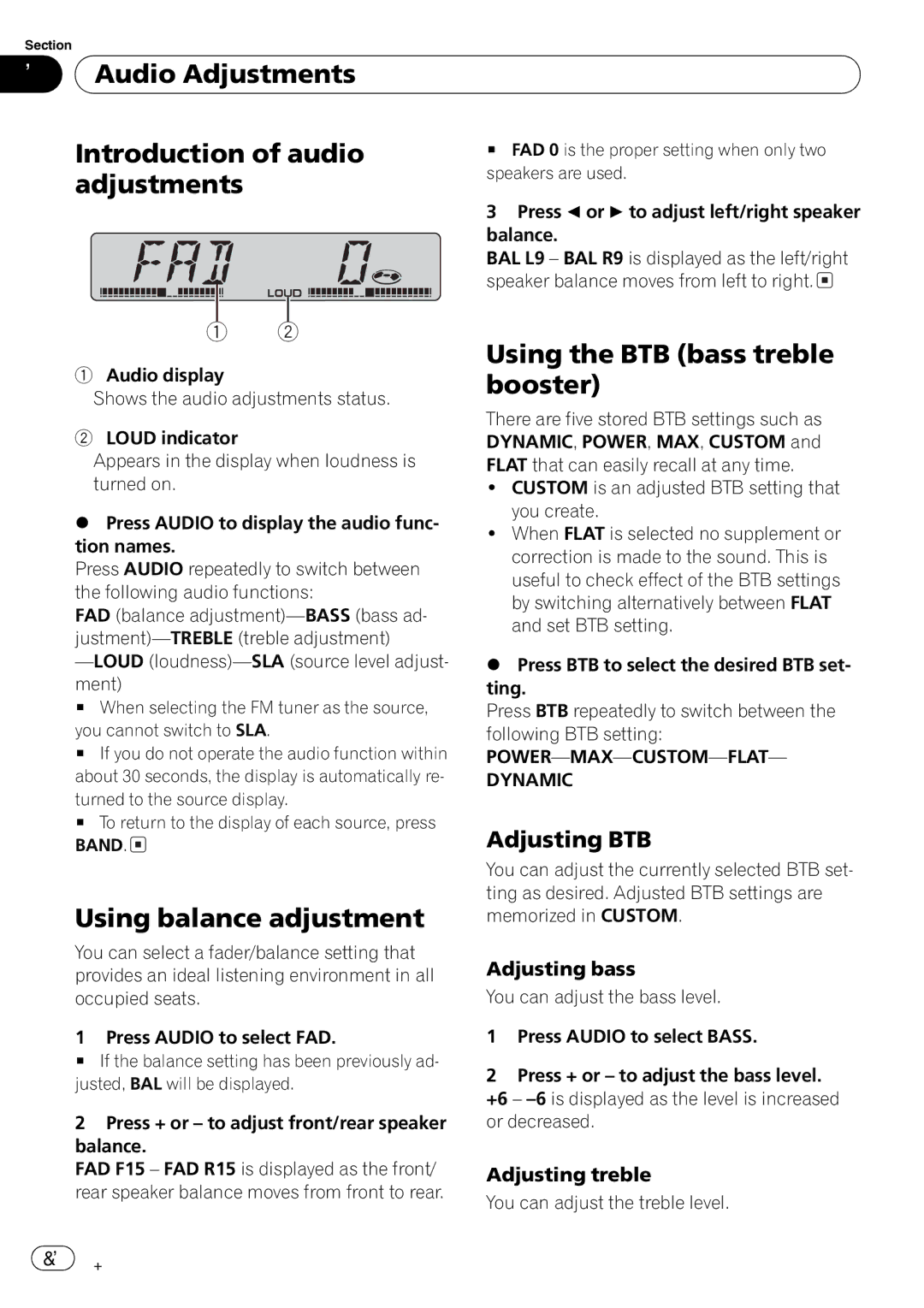 Pioneer DEH-17 operation manual 