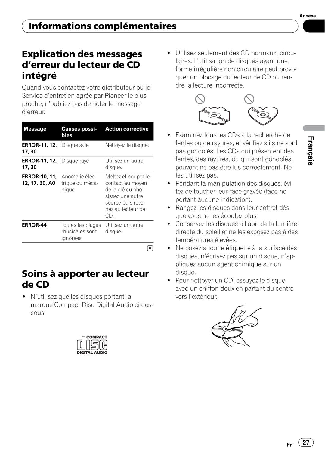 Pioneer DEH-17 operation manual 