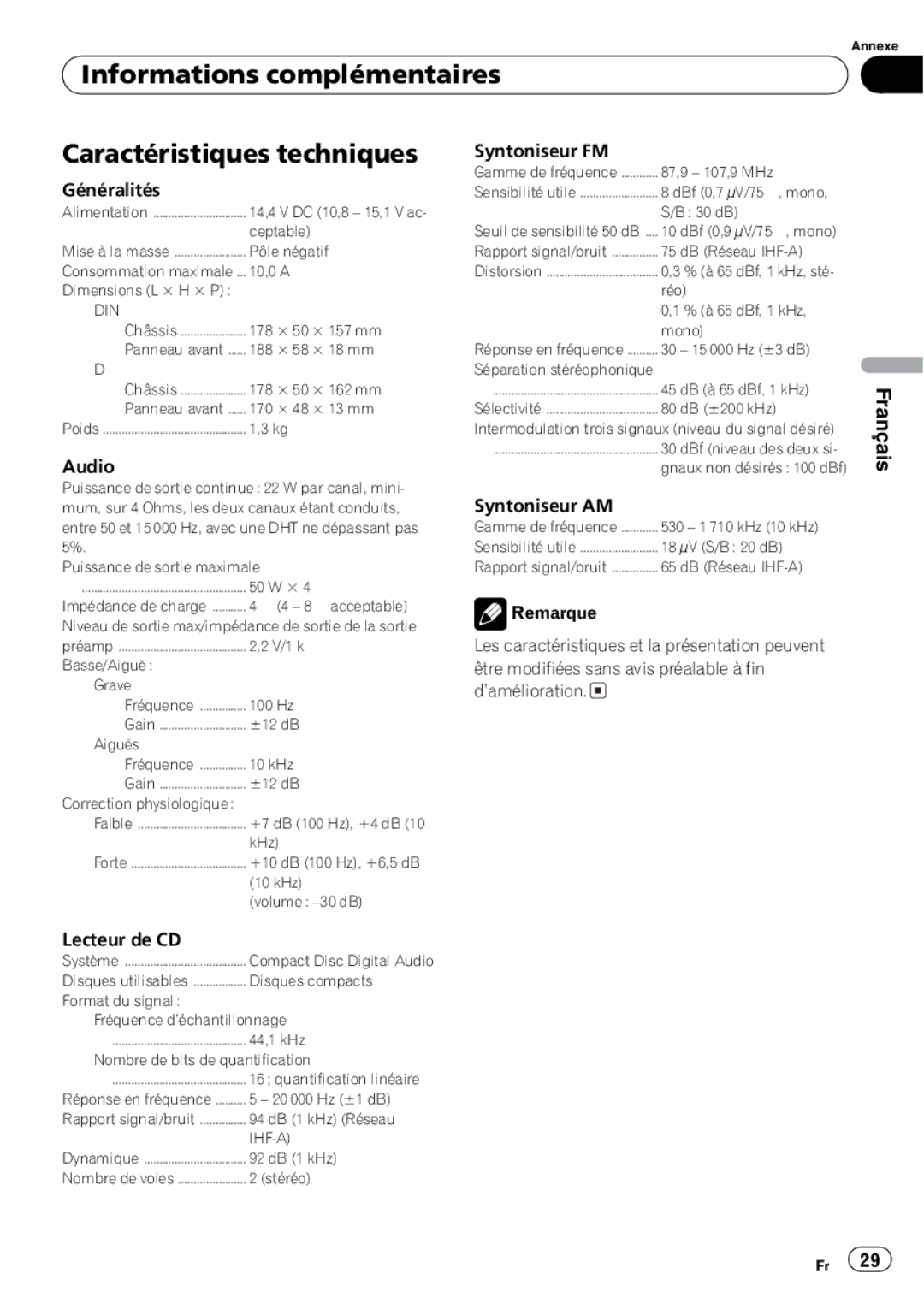 Pioneer DEH-17 operation manual 