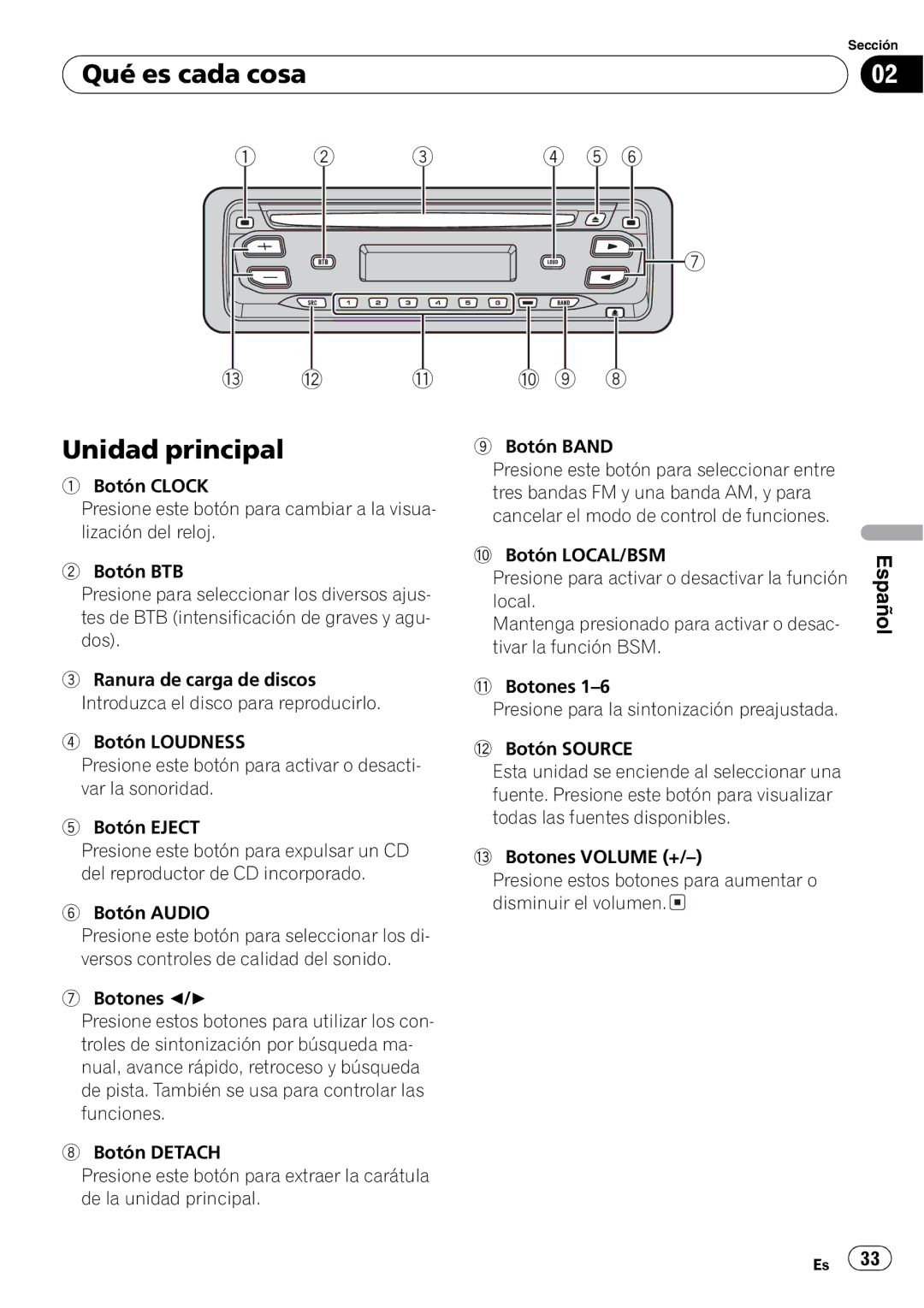 Pioneer DEH-17 operation manual 