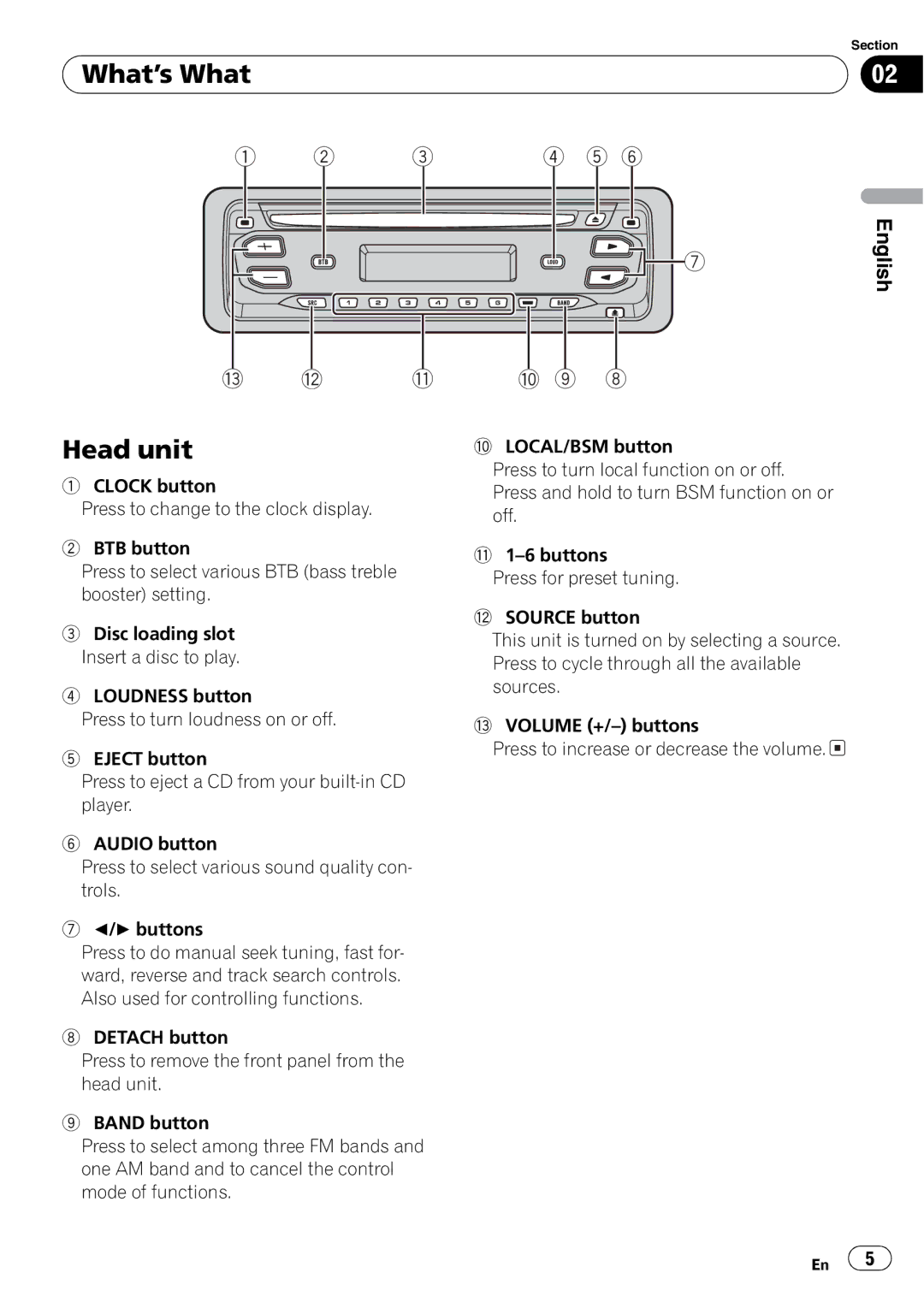 Pioneer DEH-17 operation manual 