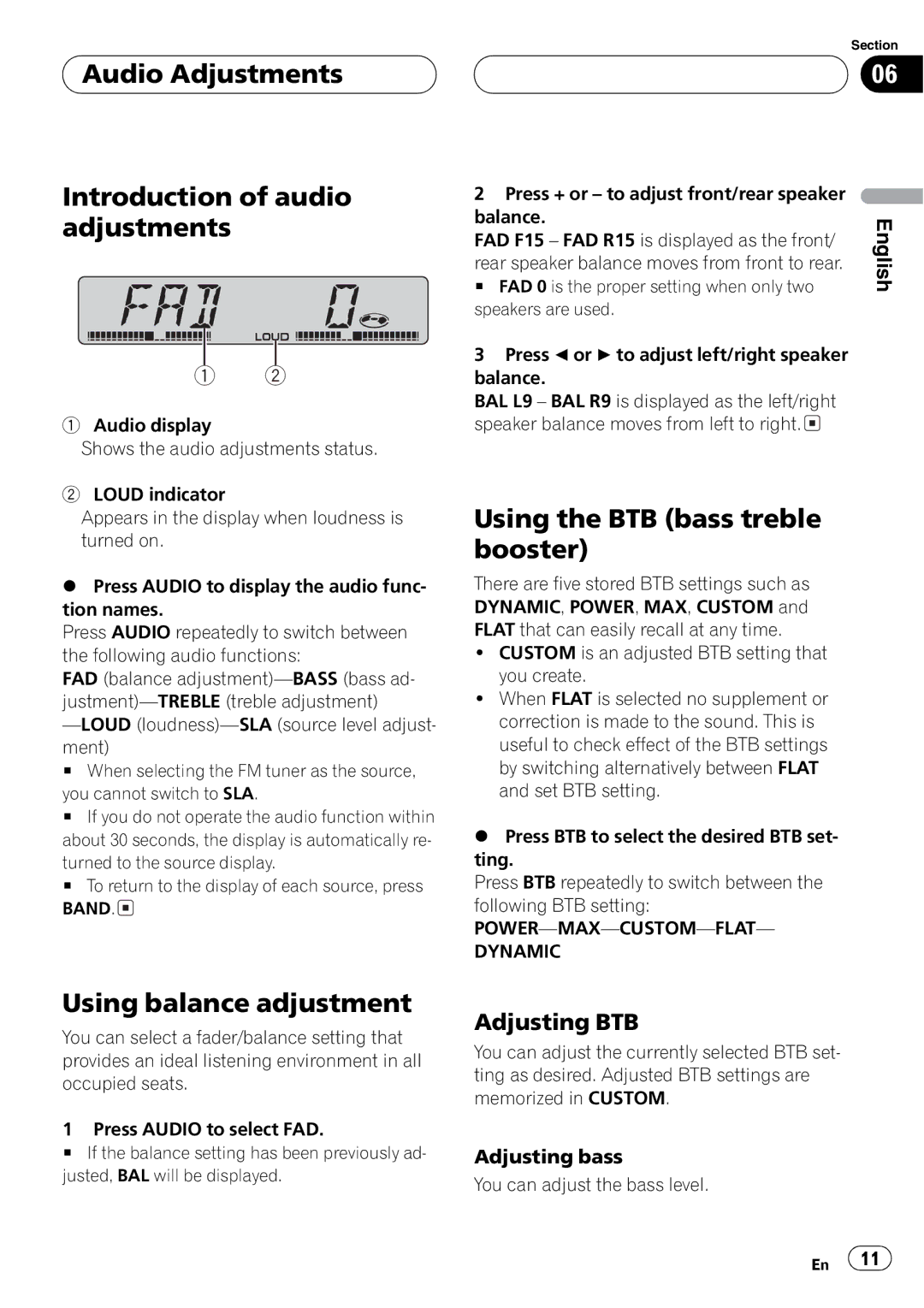 Pioneer DEH-1700 operation manual 