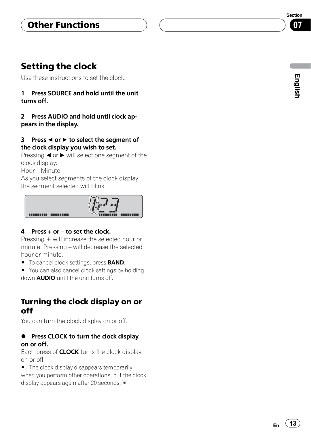 Pioneer DEH-1700 operation manual 