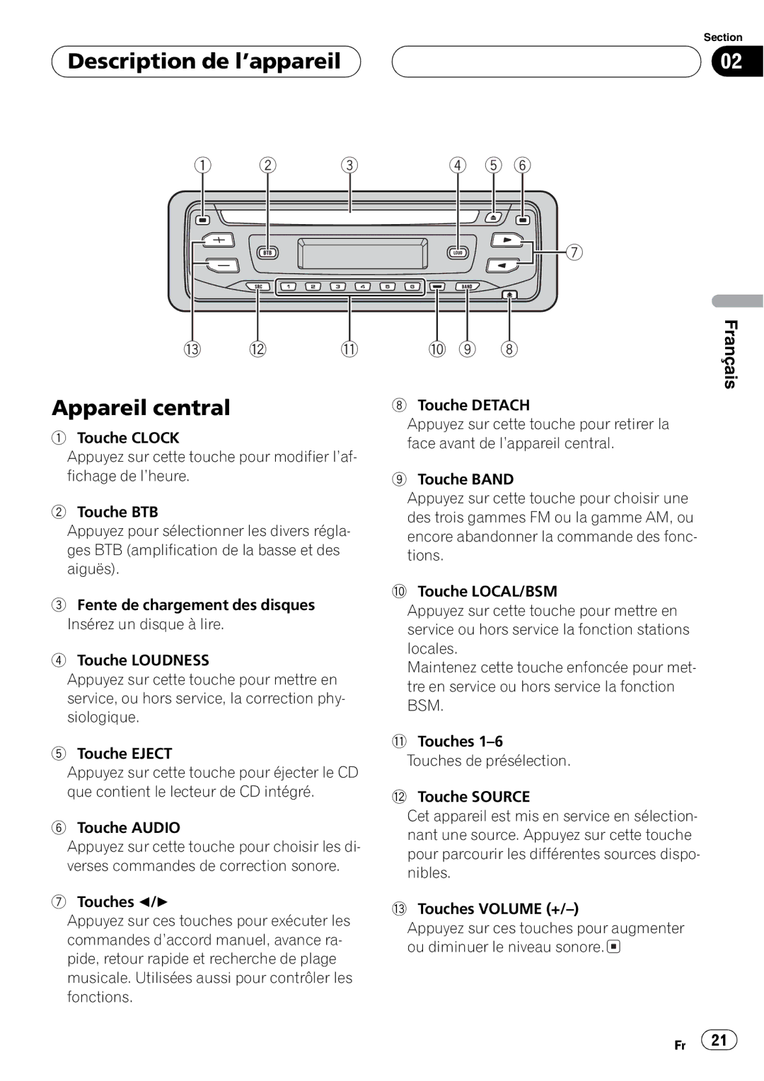 Pioneer DEH-1700 operation manual 