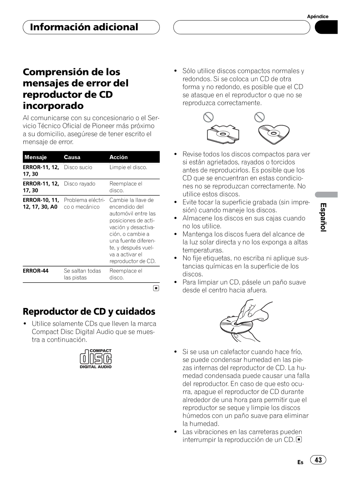 Pioneer DEH-1700 operation manual 