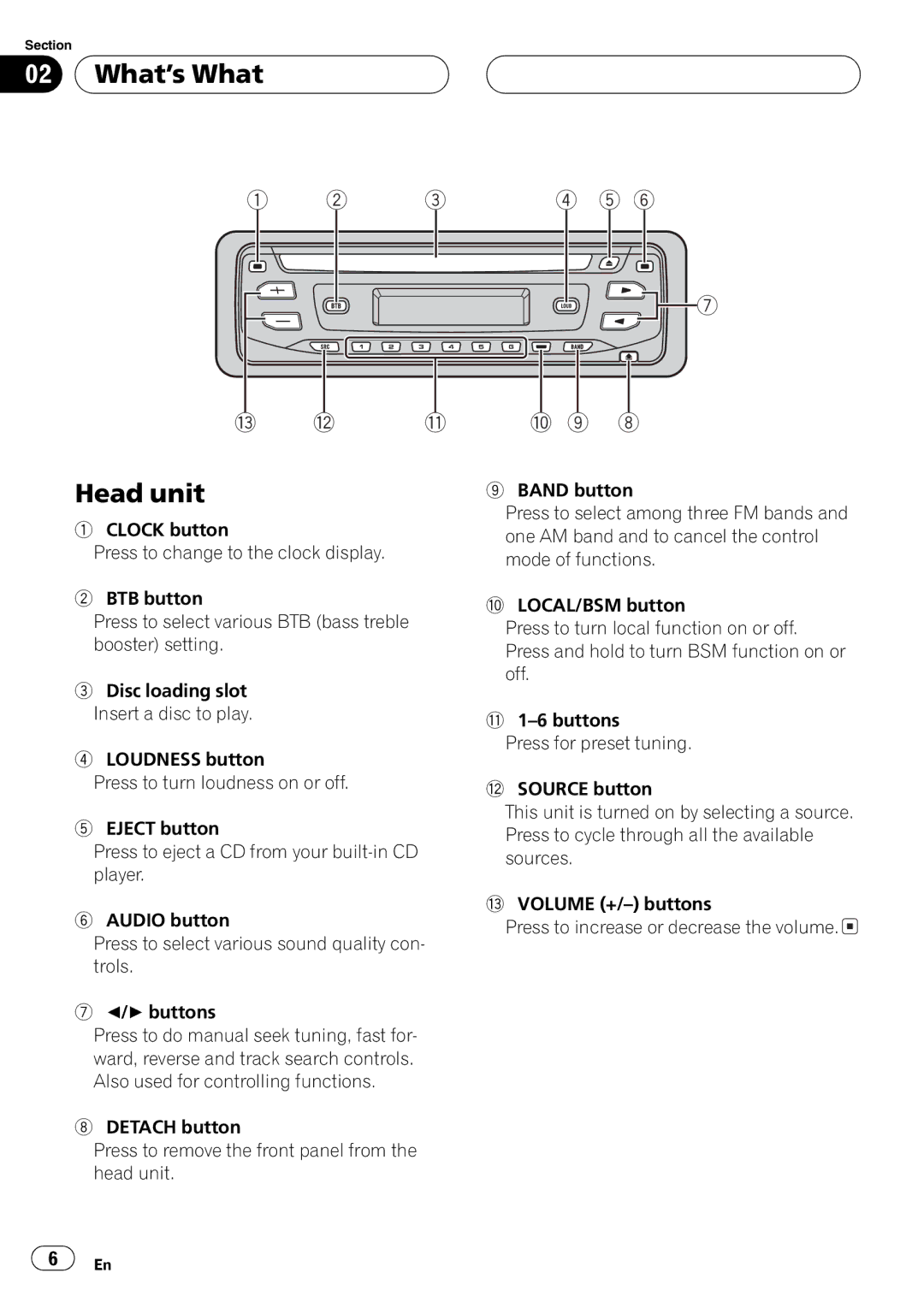 Pioneer DEH-1700 operation manual 