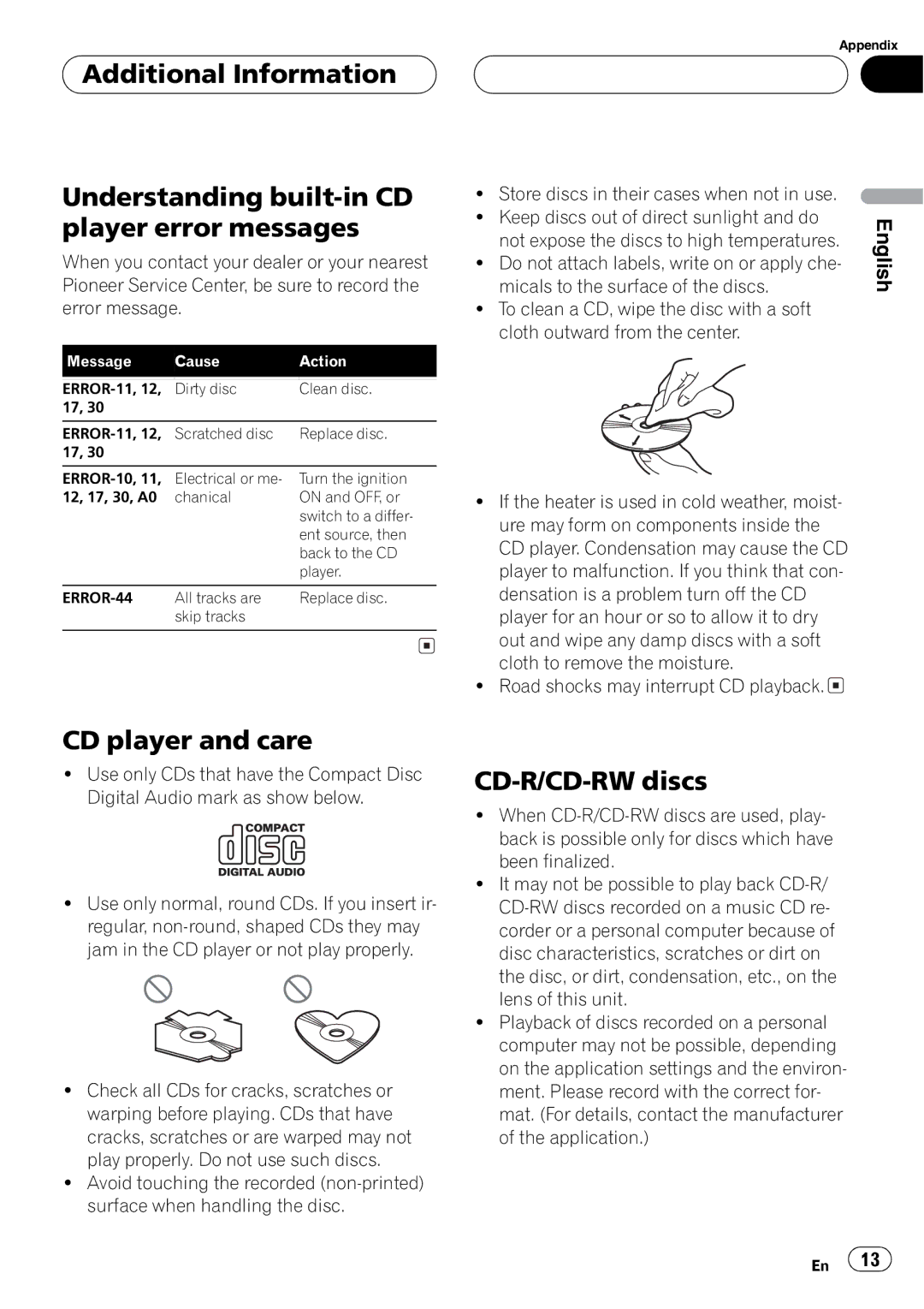 Pioneer DEH-1750 operation manual 