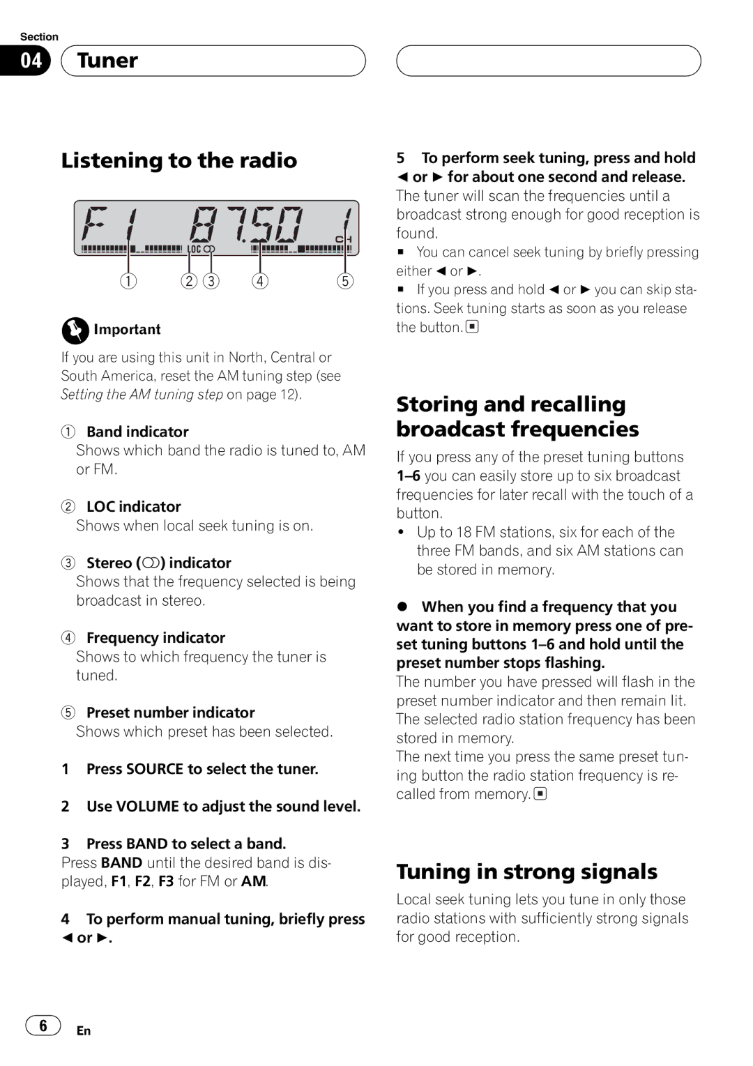 Pioneer DEH-1750 operation manual 