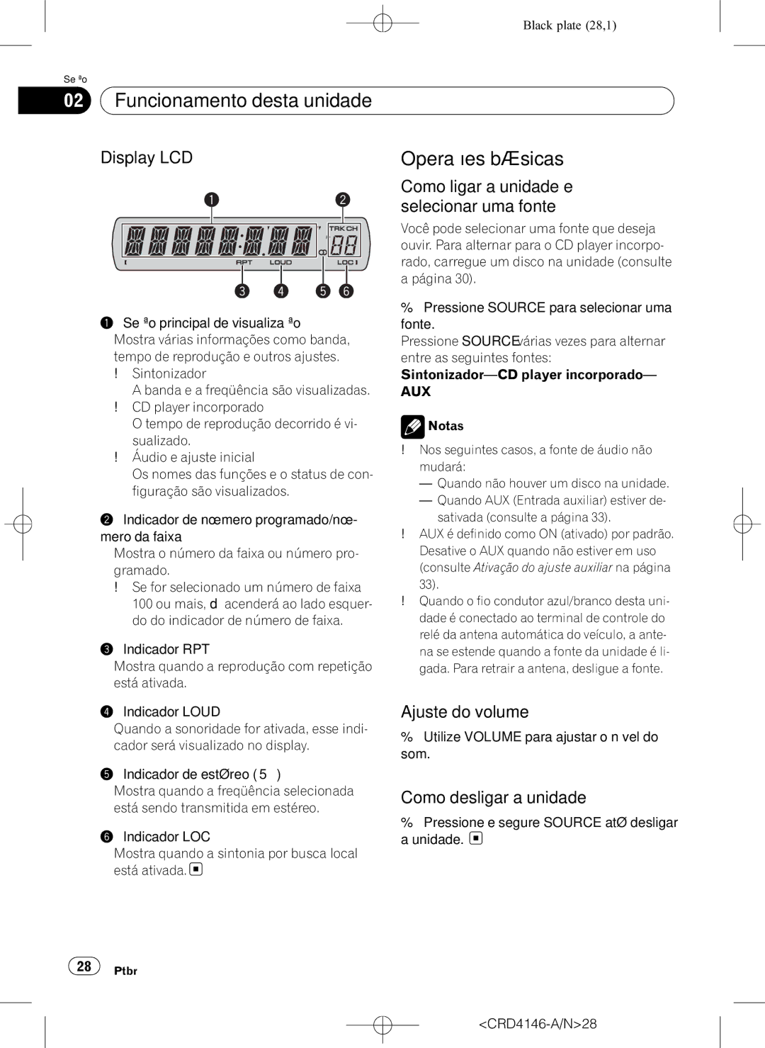 Pioneer DEH-1950 Funcionamento desta unidade, Operações básicas, Como ligar a unidade e selecionar uma fonte 