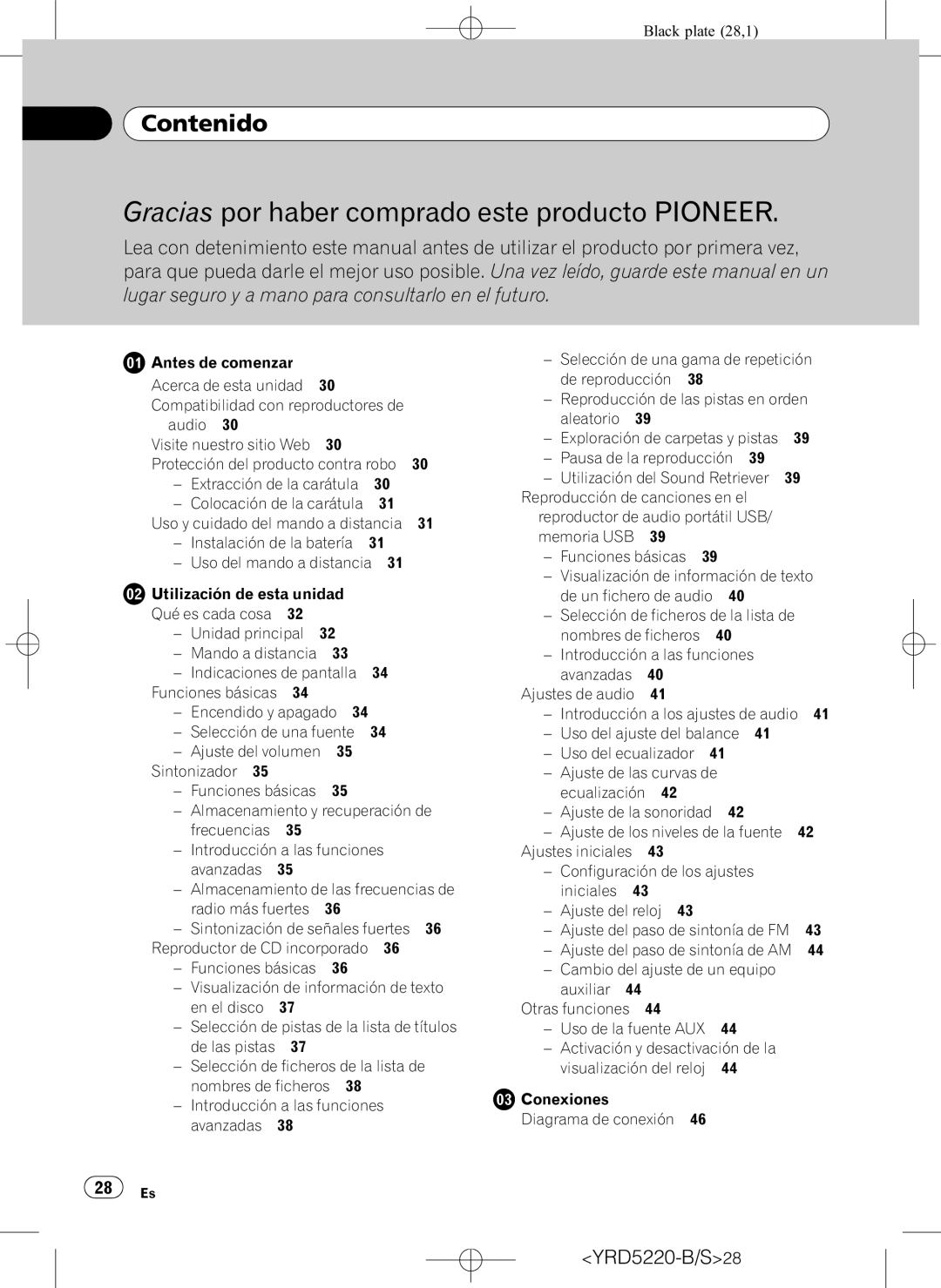 Pioneer DEH-2150UB owner manual Contenido 