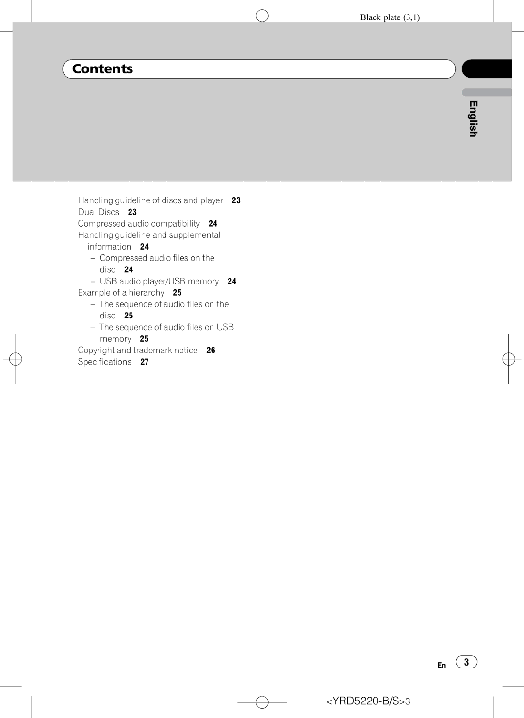 Pioneer DEH-2150UB owner manual YRD5220-B/S3 