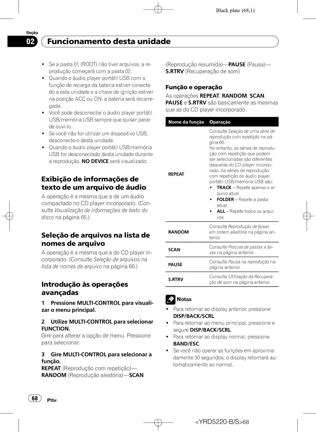 Pioneer DEH-2150UB owner manual Exibição de informações de texto de um arquivo de áudio, Função e operação 