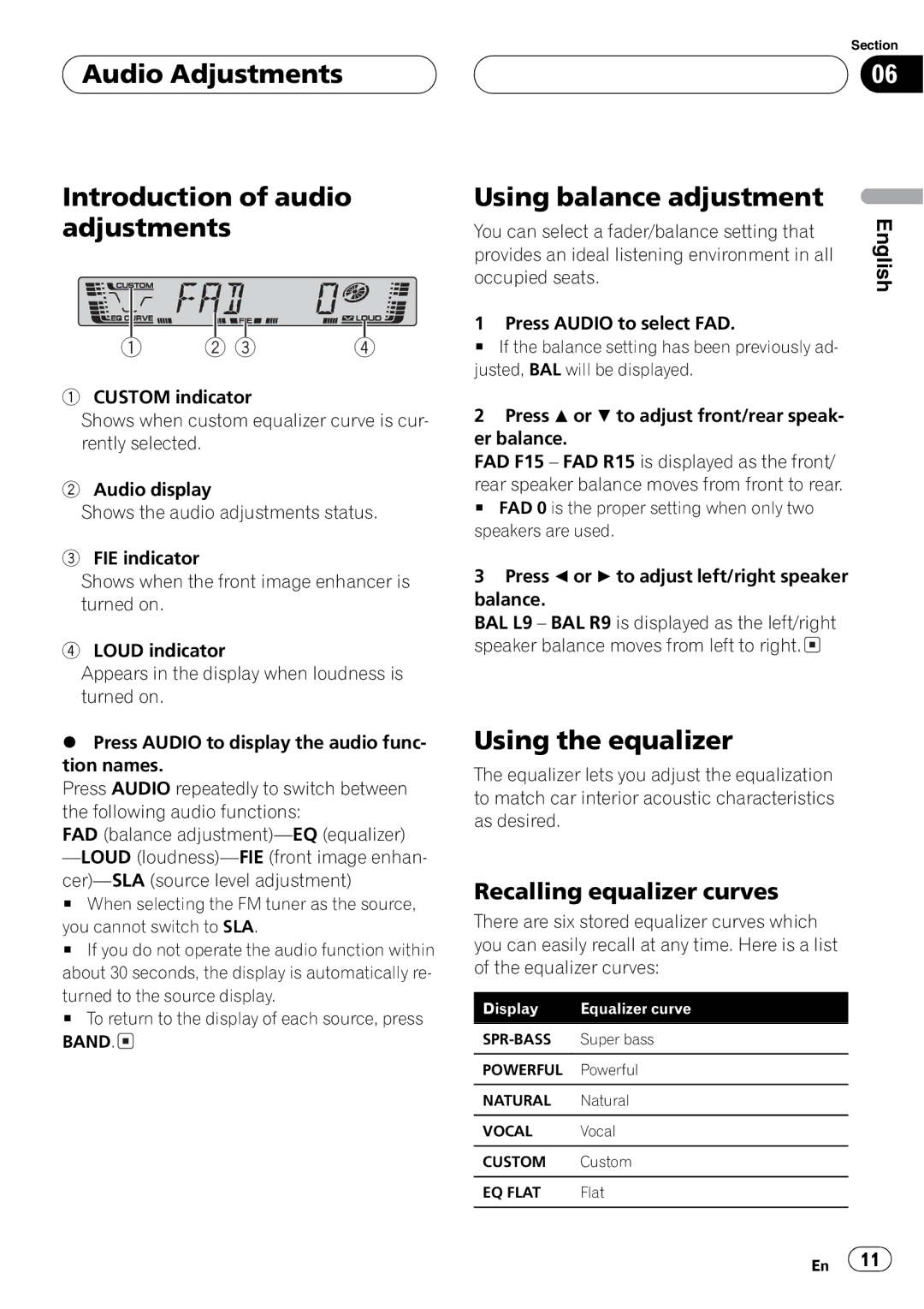 Pioneer DEH-2700 operation manual 