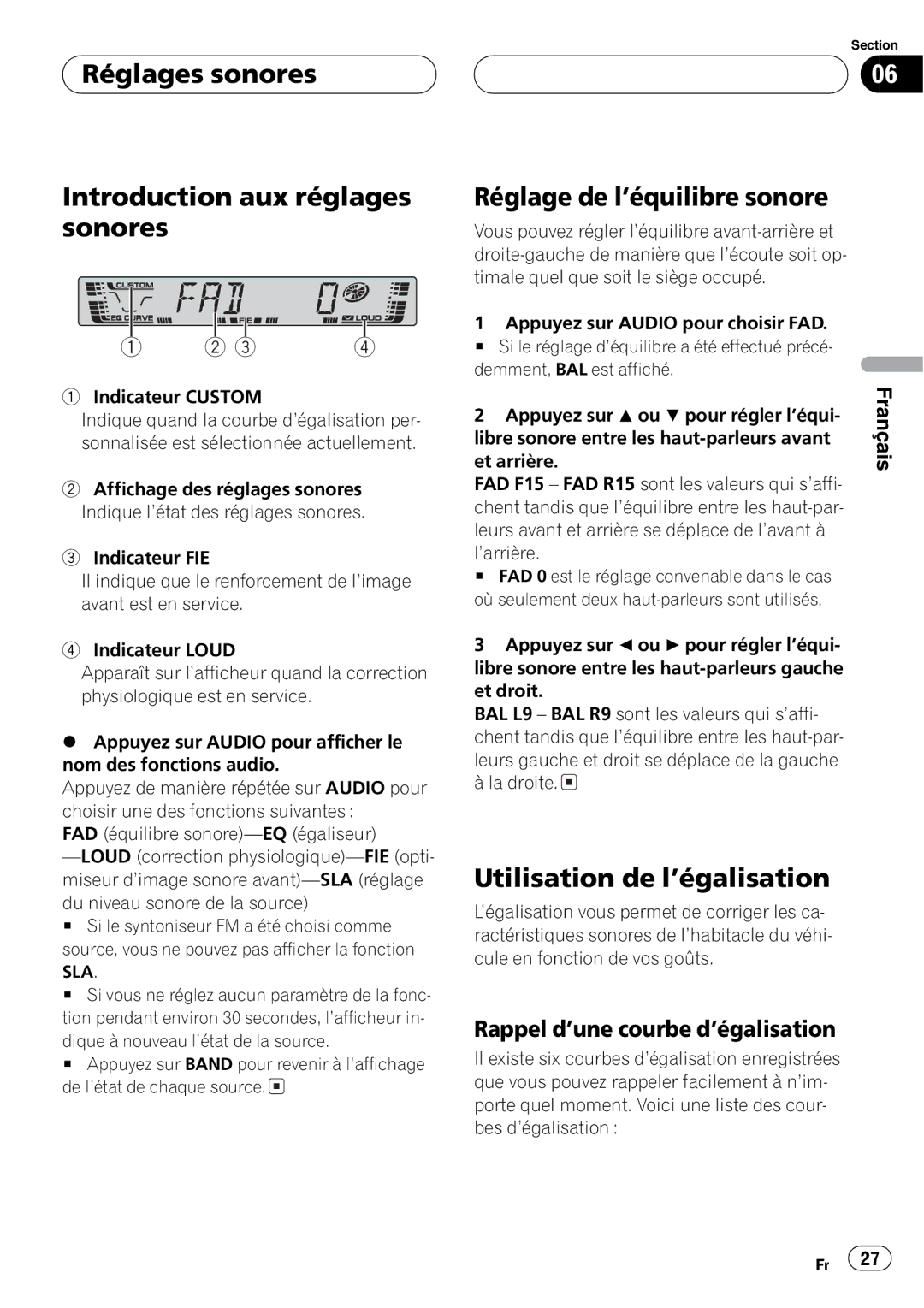 Pioneer DEH-2700 operation manual 