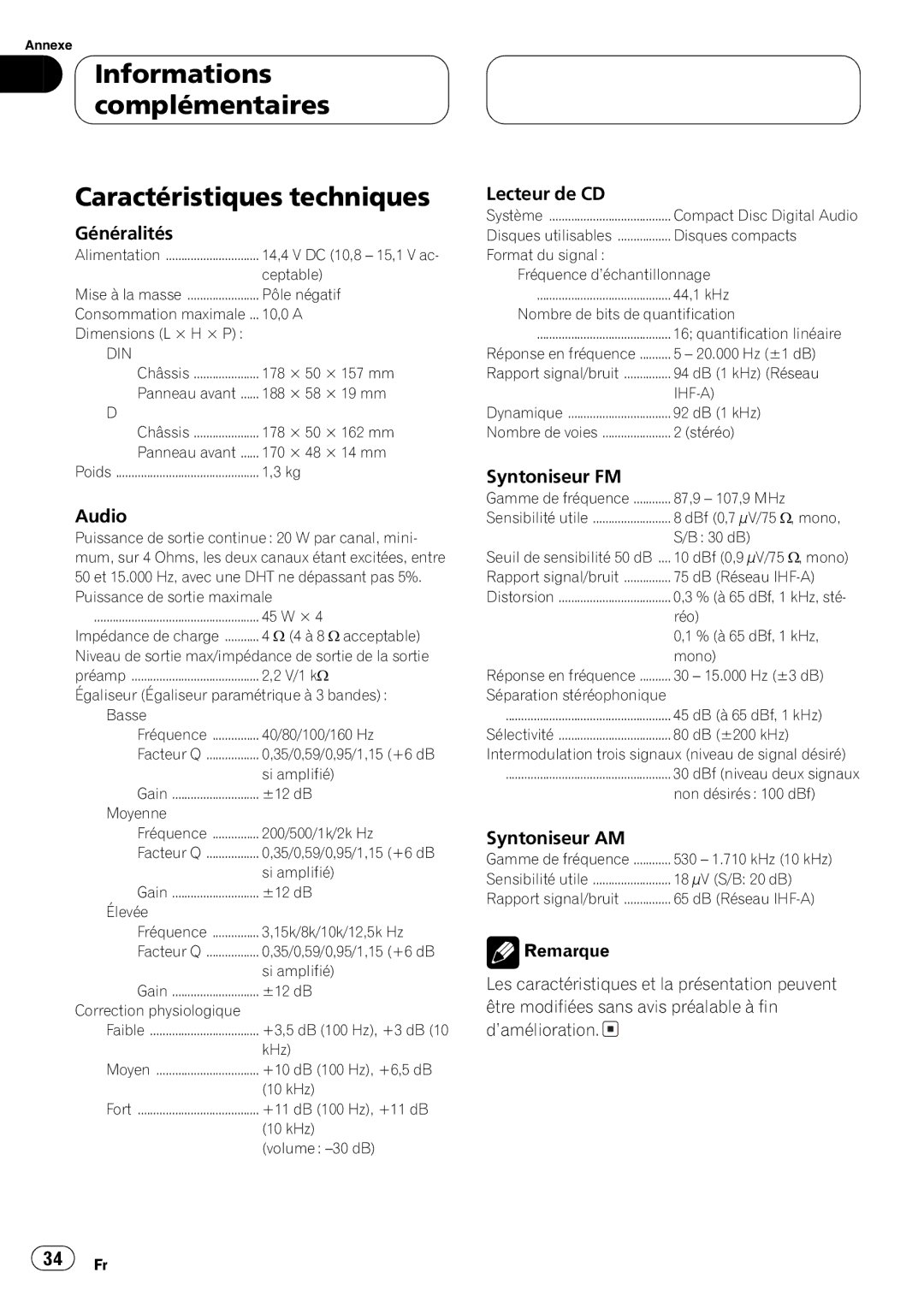 Pioneer DEH-2700 operation manual 