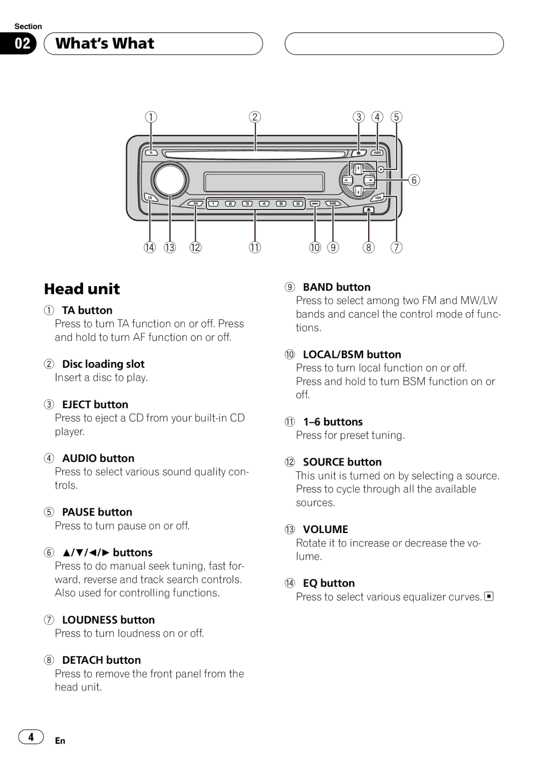 Pioneer DEH-2700RB operation manual 