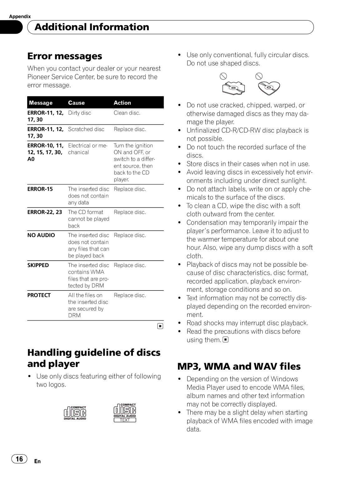 Pioneer DEH-2800MPB operation manual 