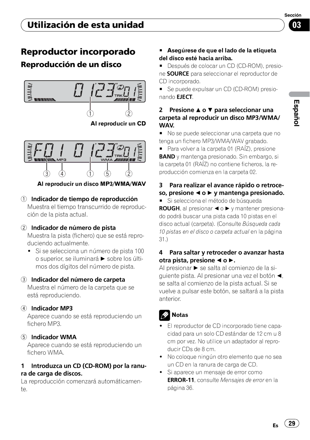 Pioneer DEH-2800MPB operation manual 1 5 