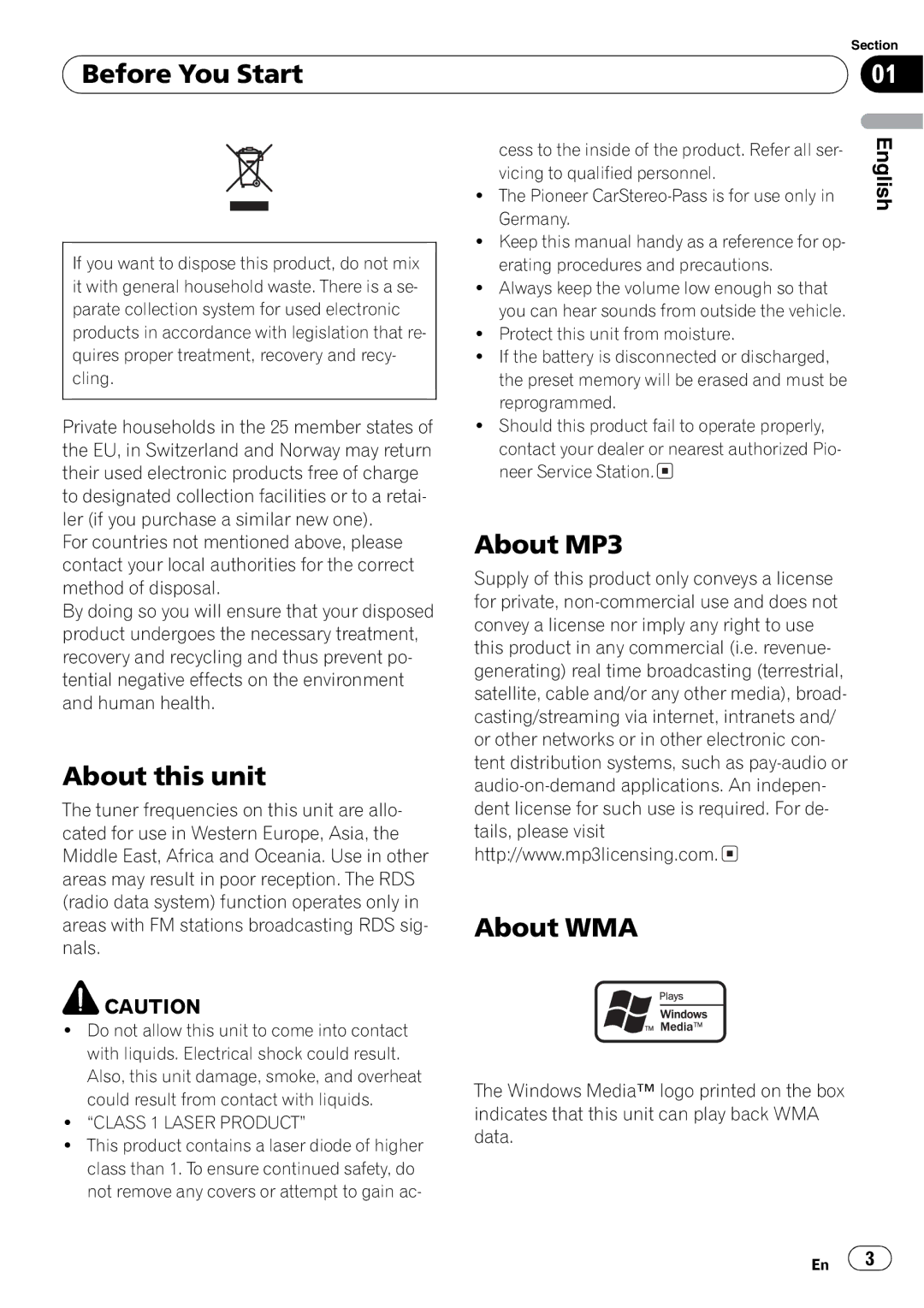 Pioneer DEH-2800MPB operation manual 