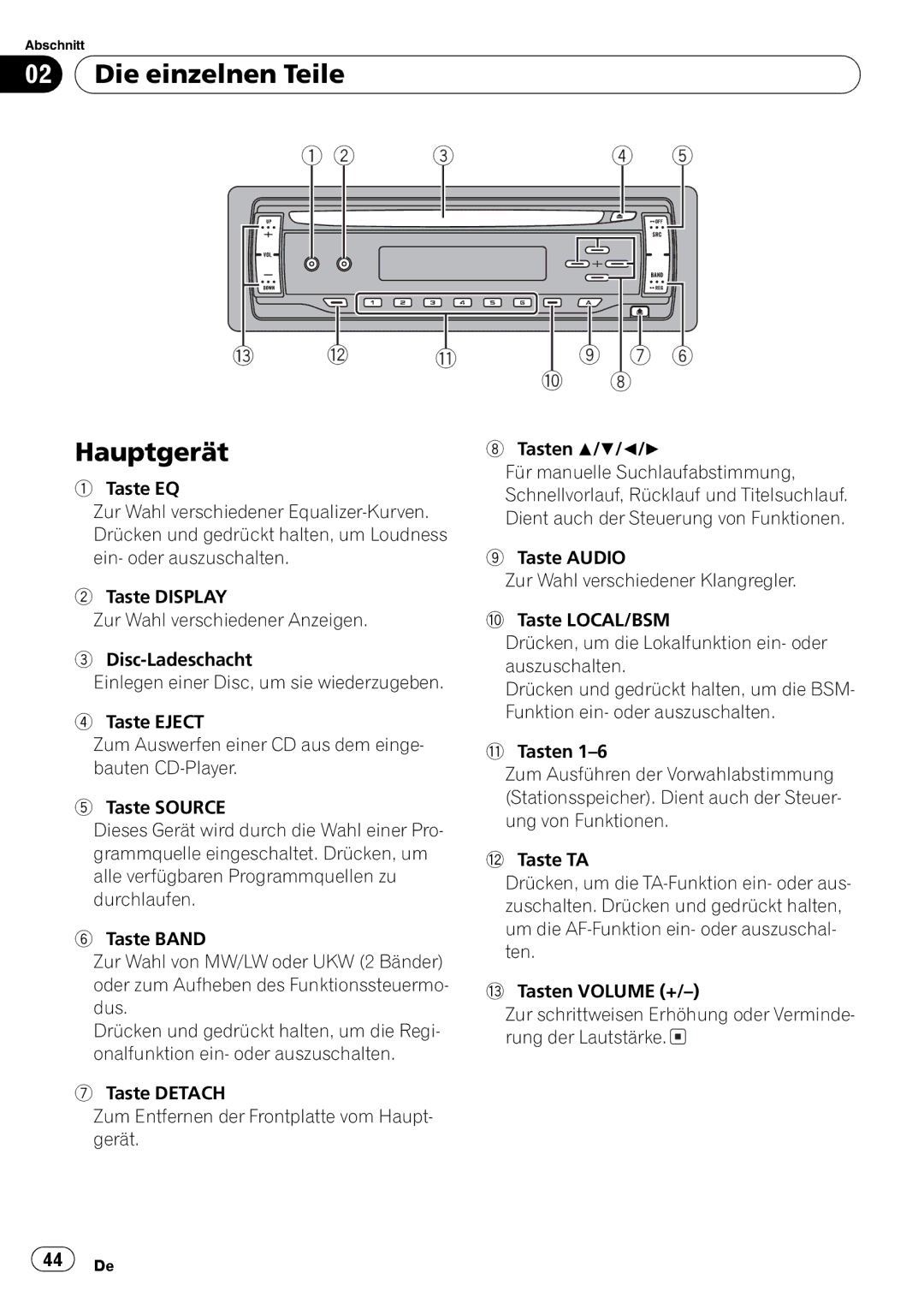 Pioneer DEH-2800MPB operation manual 