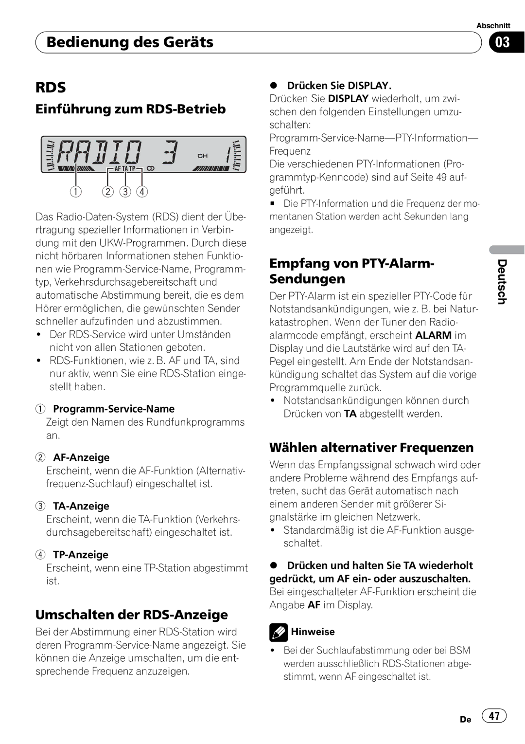 Pioneer DEH-2800MPB operation manual 