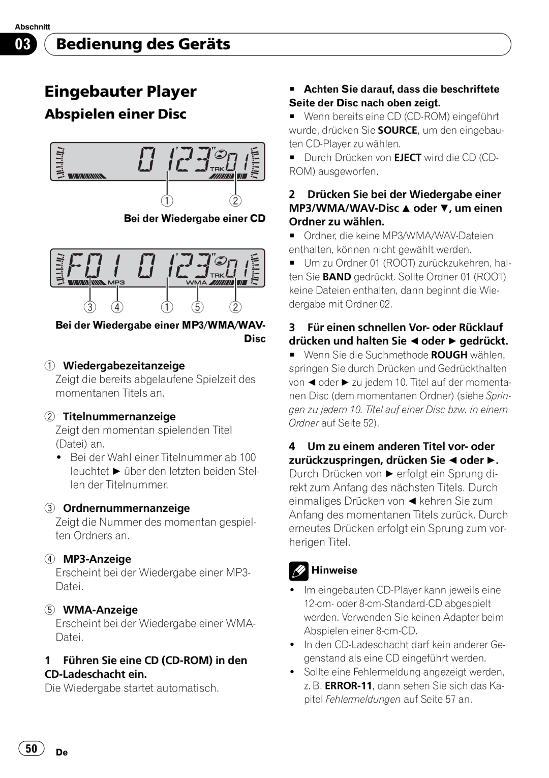 Pioneer DEH-2800MPB operation manual 