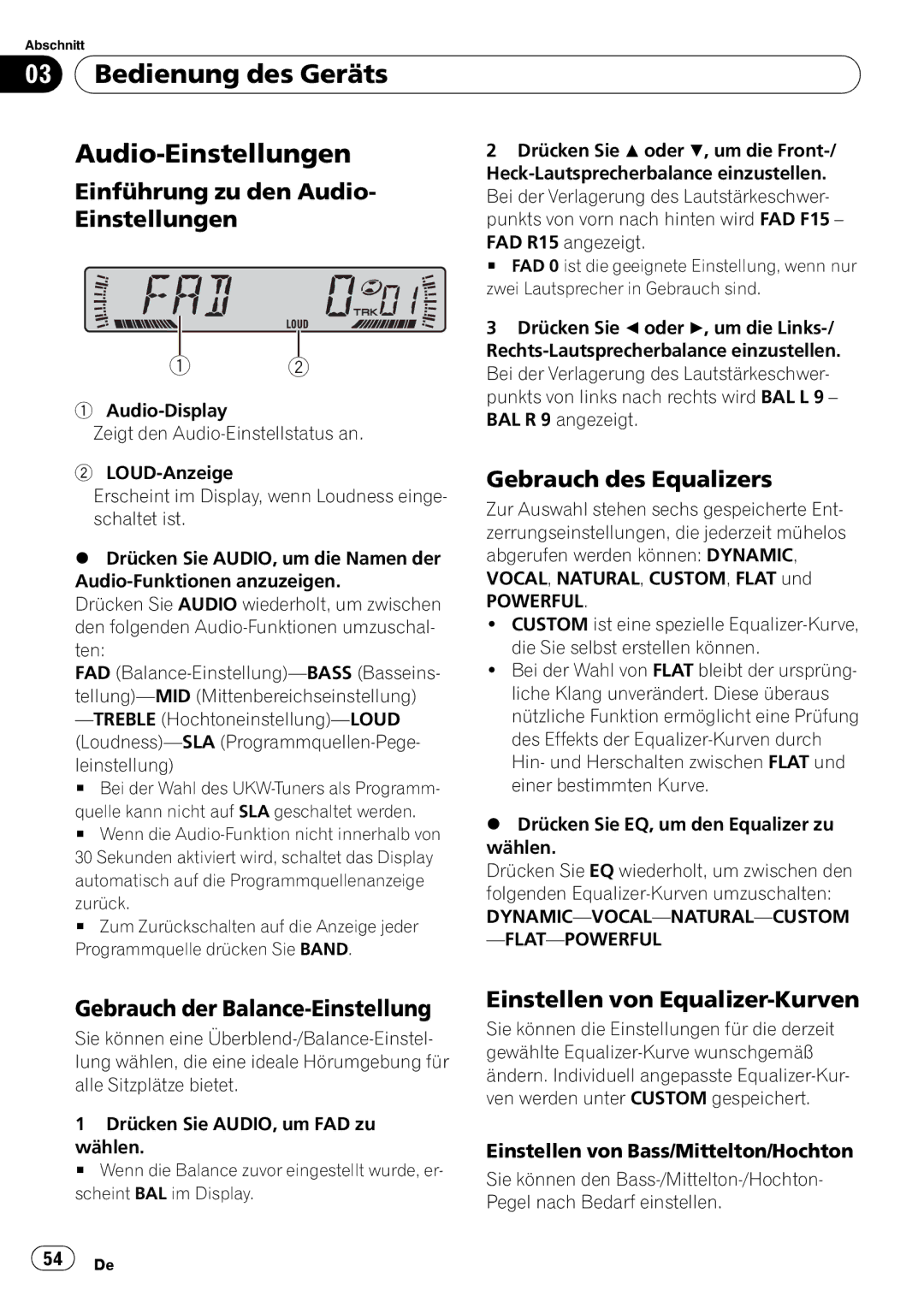 Pioneer DEH-2800MPB operation manual 