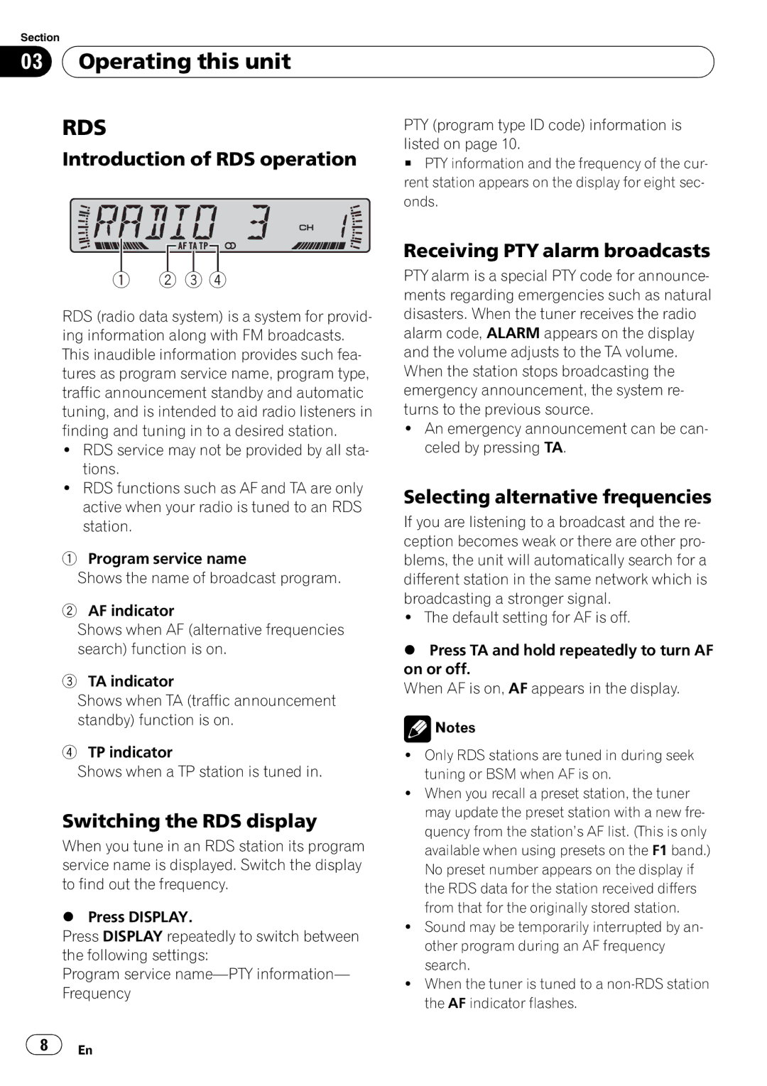 Pioneer DEH-2800MPB operation manual 