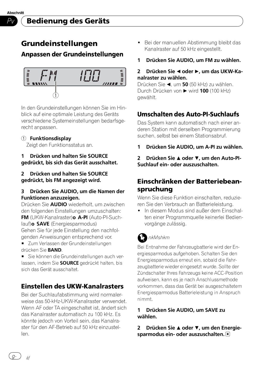 Pioneer DEH-2820MP operation manual 