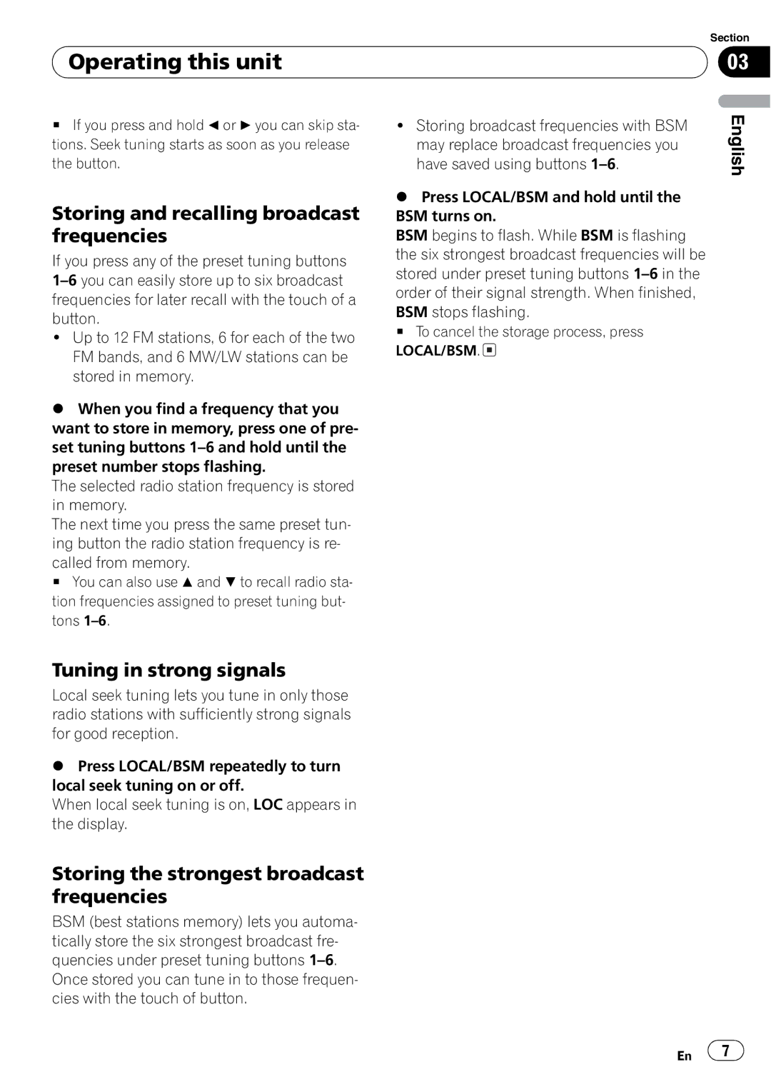 Pioneer DEH-2820MP operation manual 