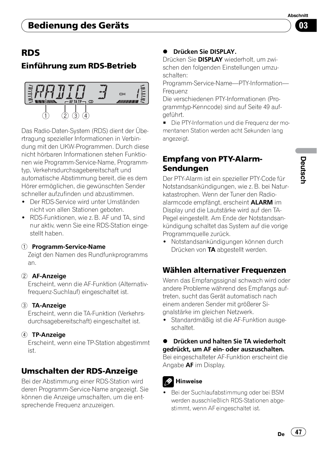 Pioneer DEH-2820MP operation manual 