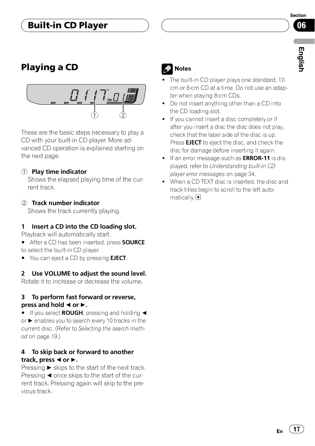 Pioneer DEH-30MP operation manual 