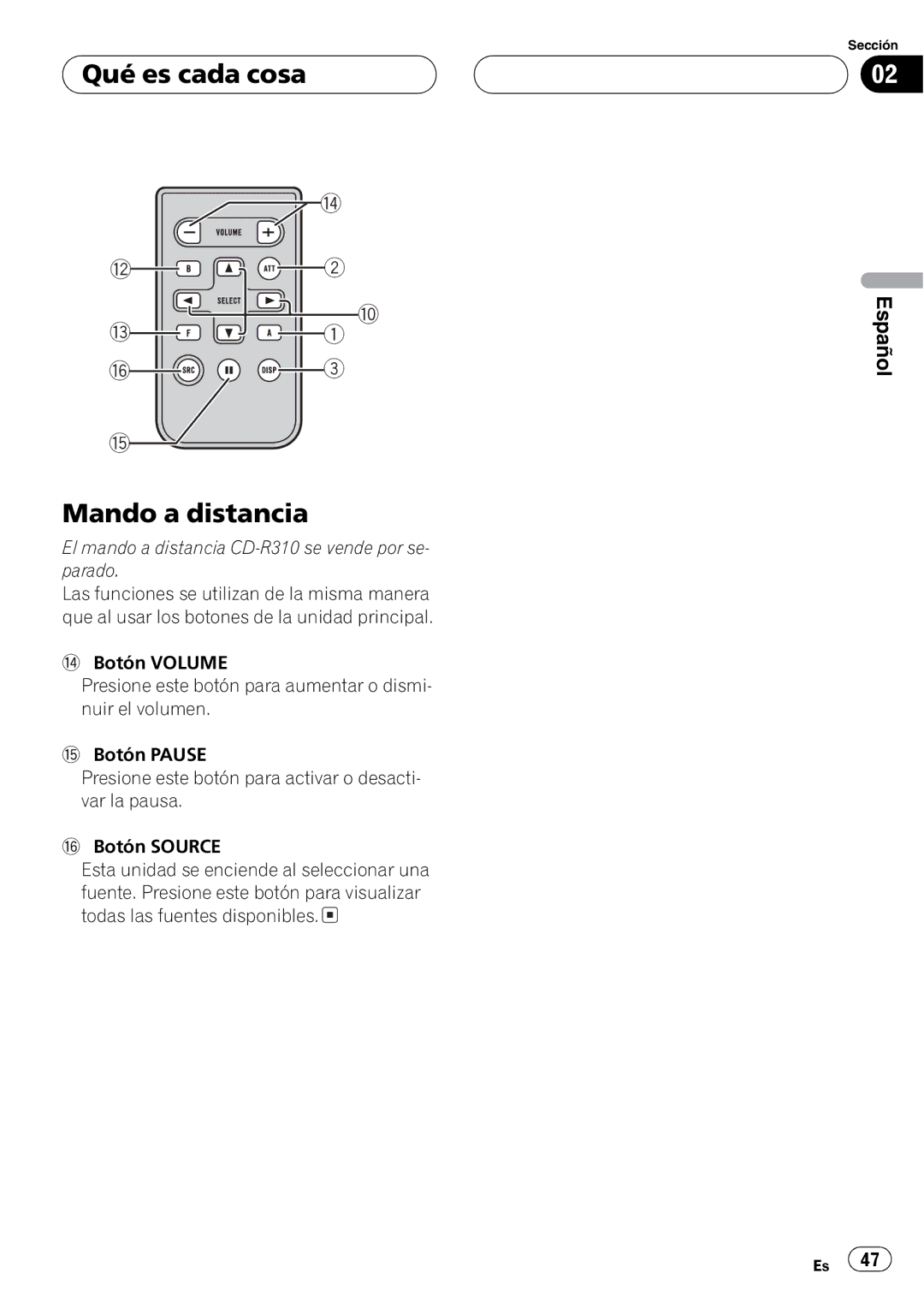 Pioneer DEH-30MP operation manual 