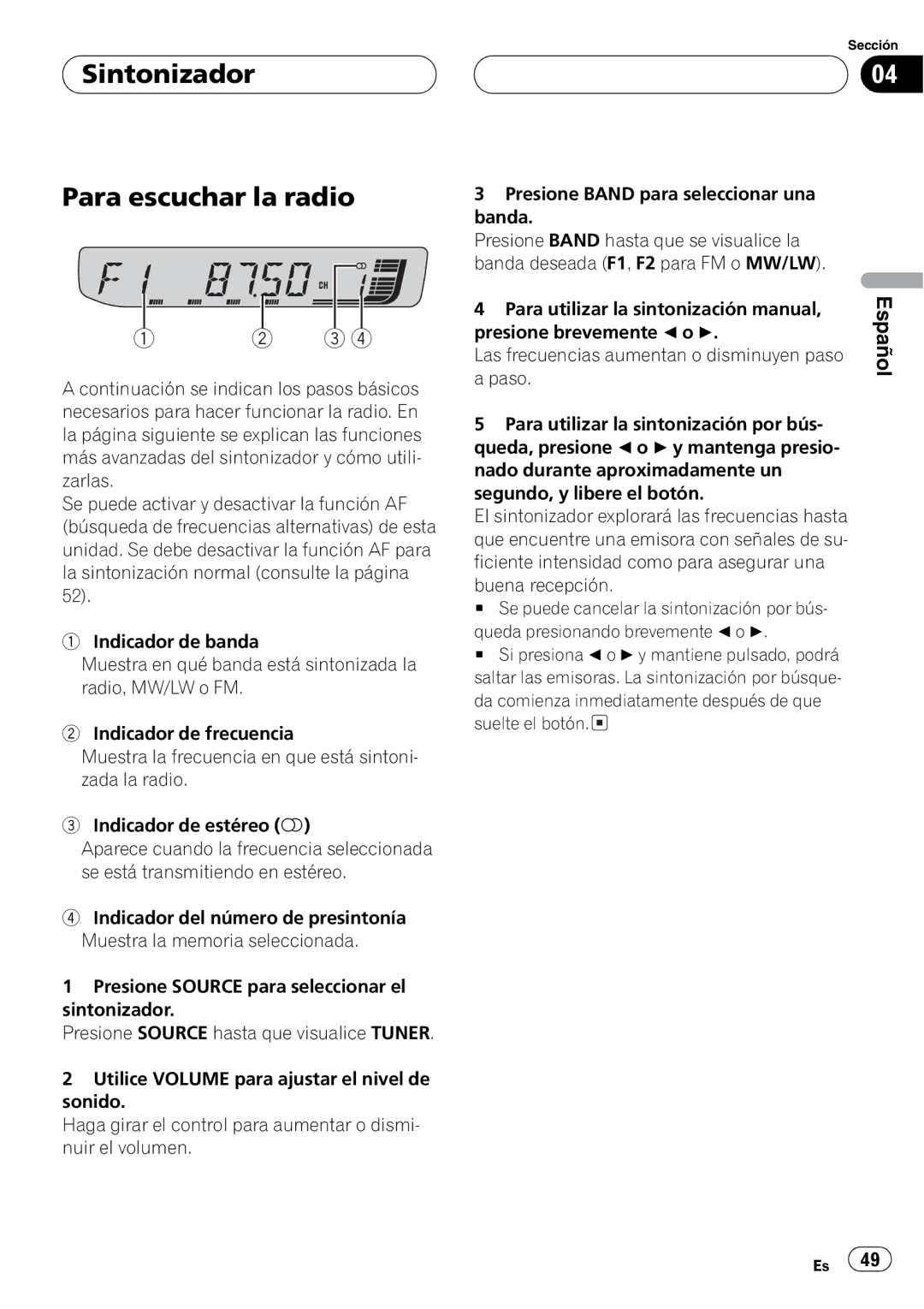 Pioneer DEH-30MP operation manual 