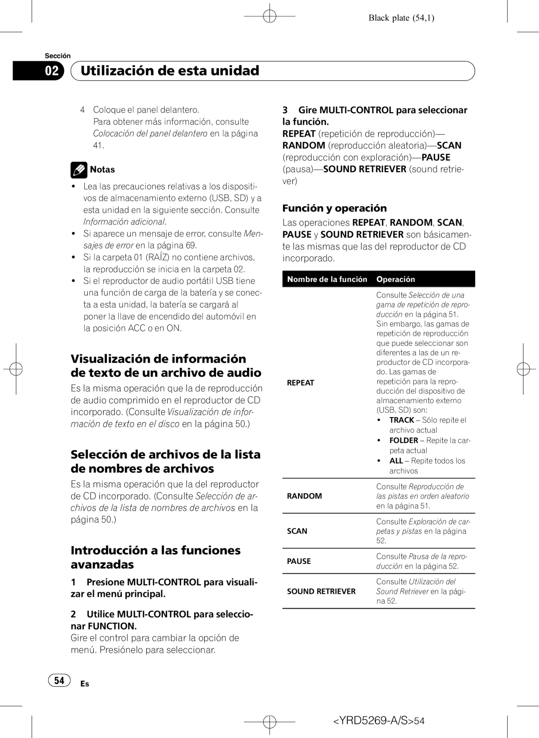 Pioneer DEH-3100UB Sajes de error en la página, Si la carpeta 01 Raíz no contiene archivos, La posición ACC o en on 