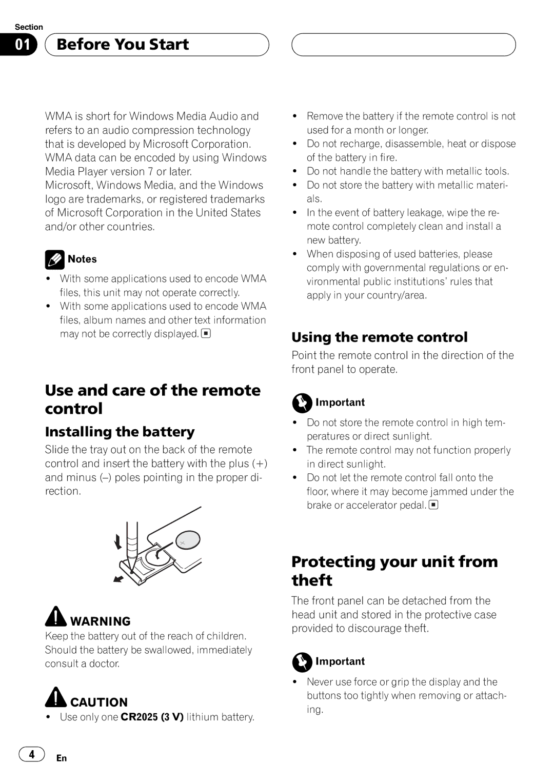 Pioneer DEH-3770MP operation manual 
