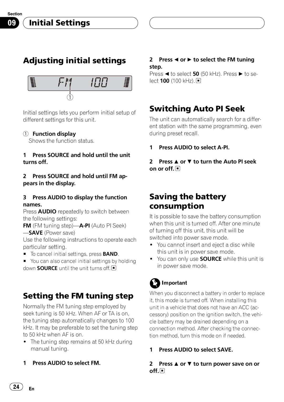 Pioneer DEH-4700MPB operation manual 