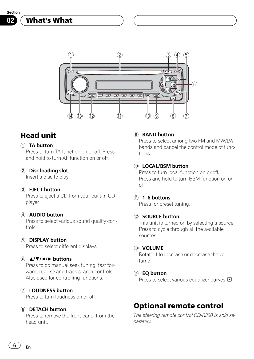 Pioneer DEH-4700MPB operation manual 