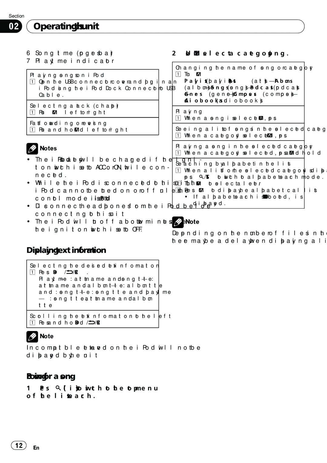 Pioneer DEH-5200SD operation manual Browsing for a song, Song time progress bar Play time indicator 