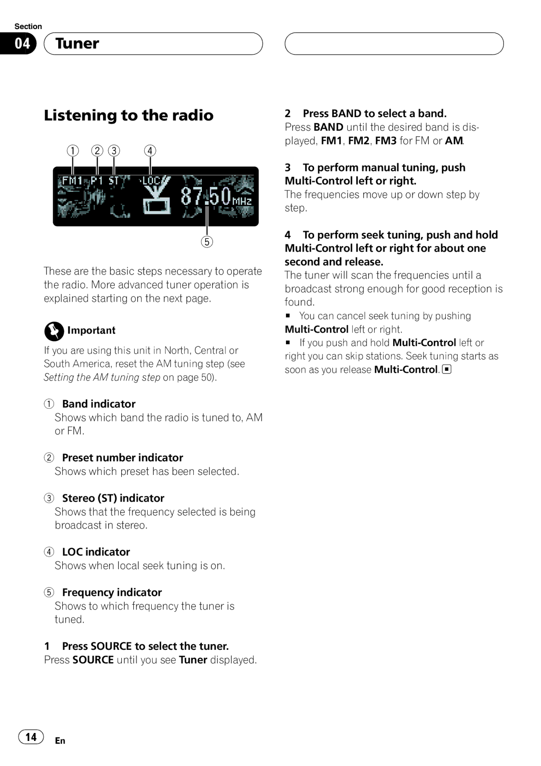 Pioneer DEH-P1Y operation manual 