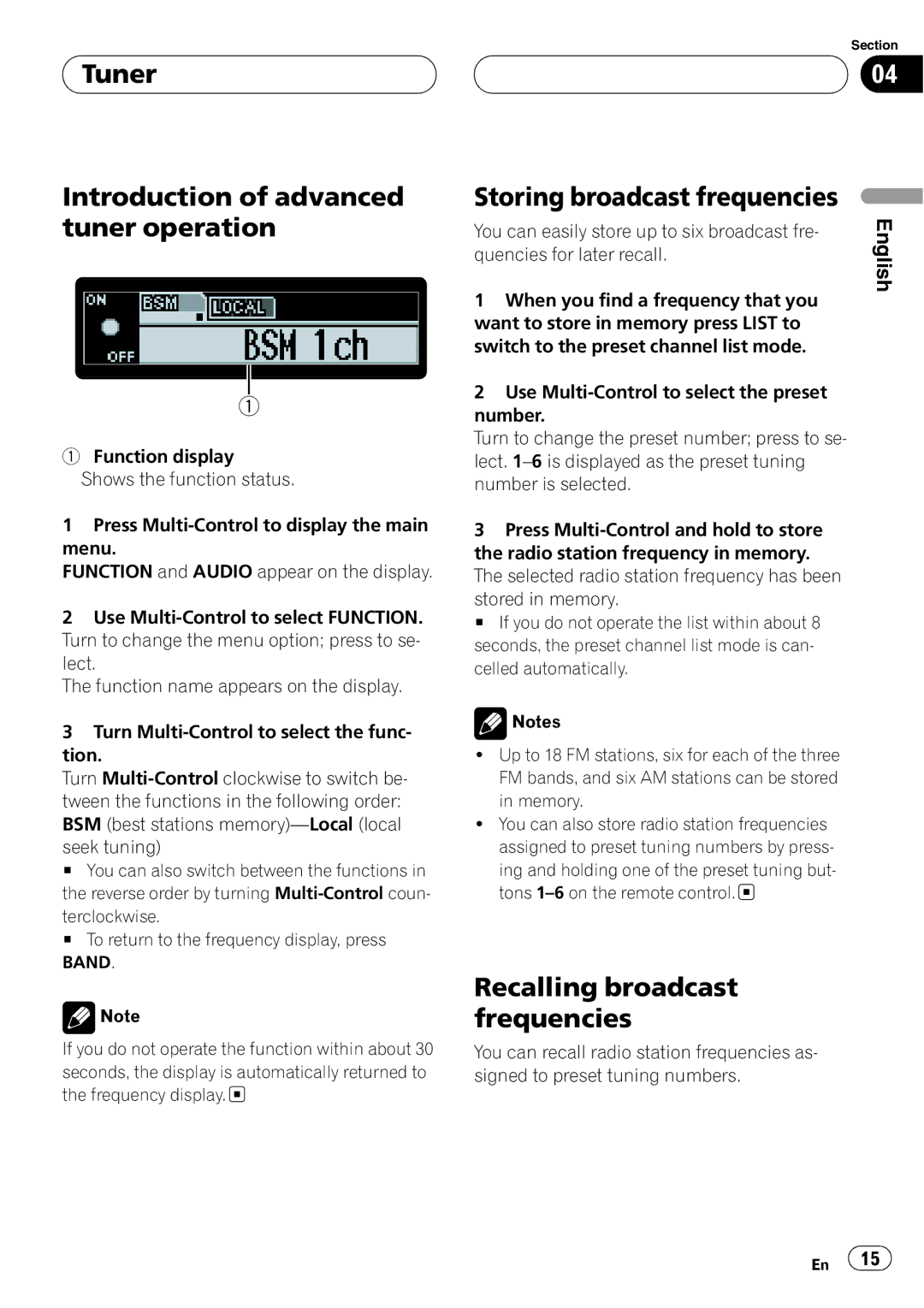 Pioneer DEH-P1Y operation manual 