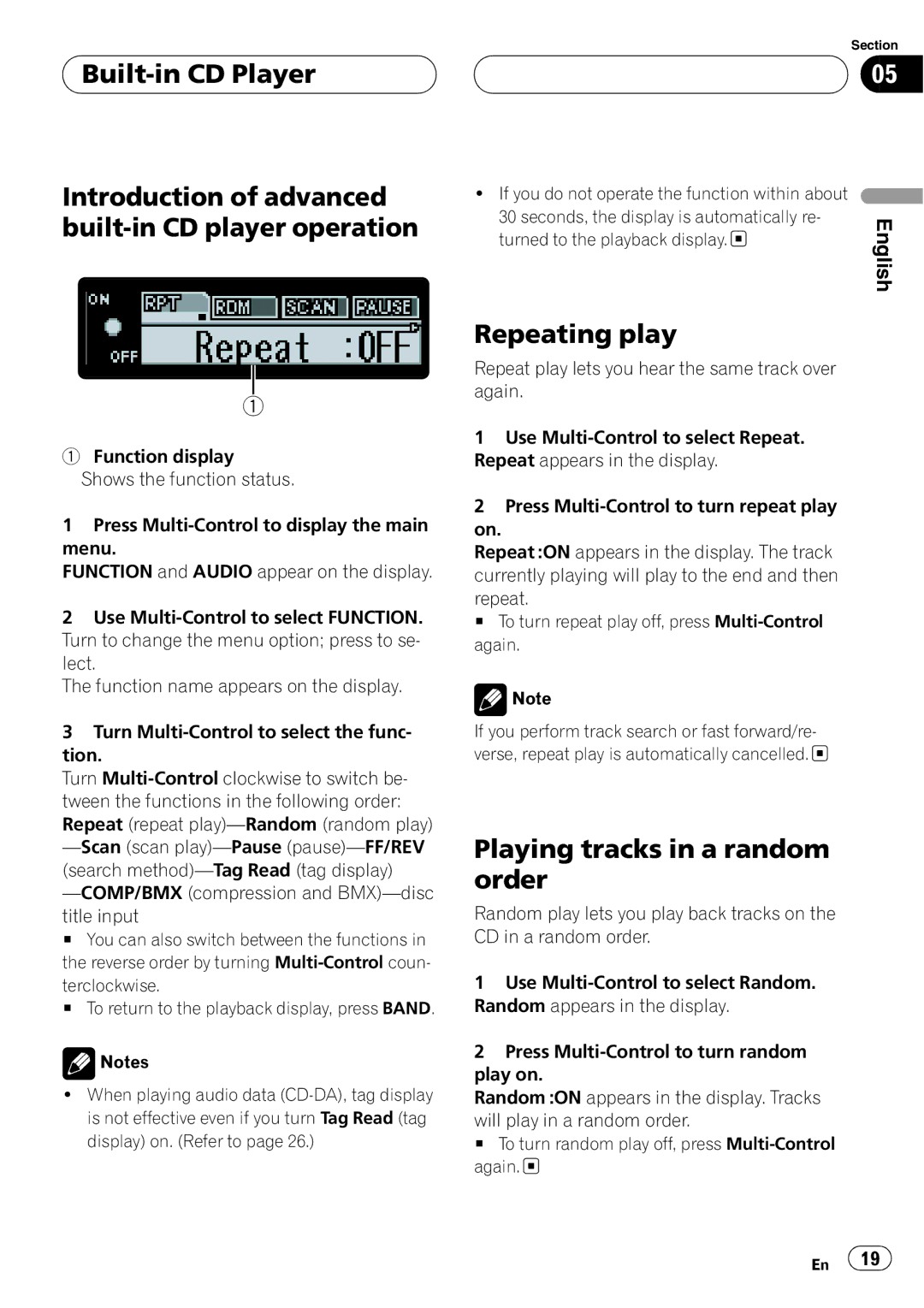 Pioneer DEH-P1Y operation manual 