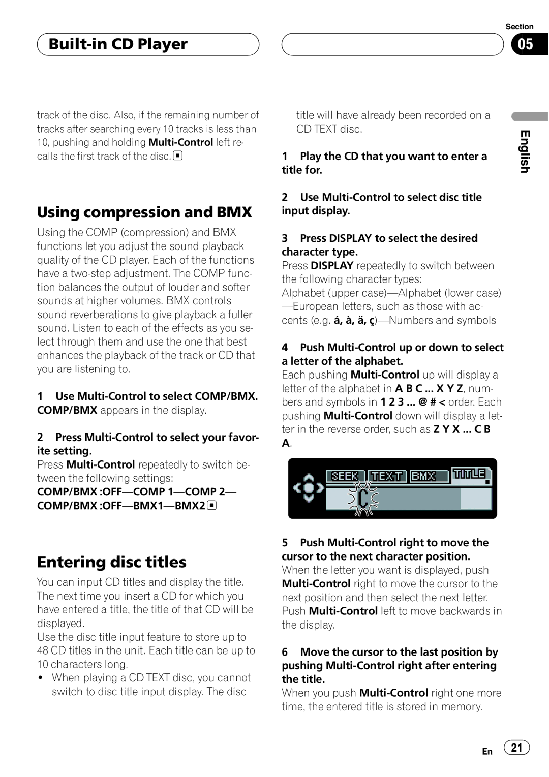 Pioneer DEH-P1Y operation manual 