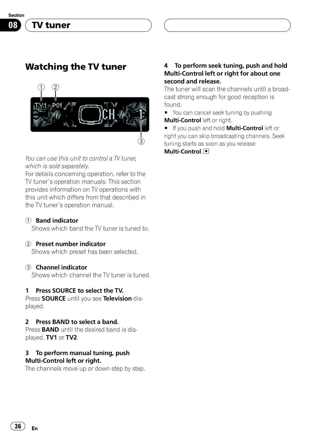 Pioneer DEH-P1Y operation manual 