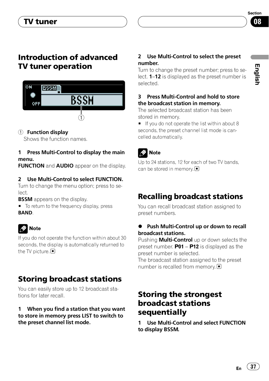 Pioneer DEH-P1Y operation manual 