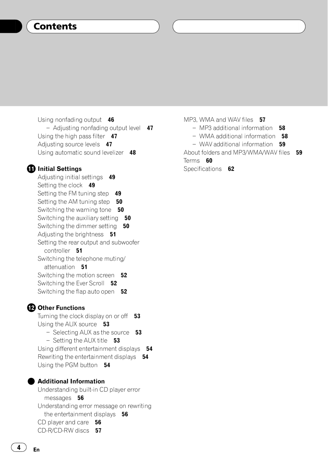 Pioneer DEH-P1Y operation manual 