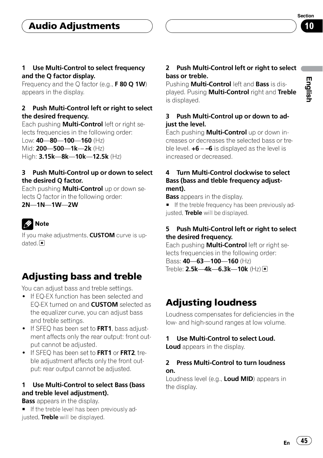 Pioneer DEH-P1Y operation manual 