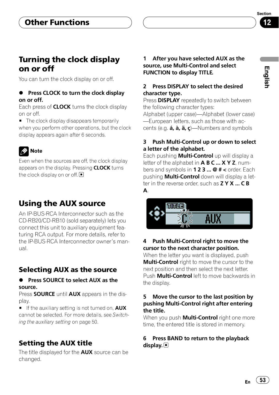 Pioneer DEH-P1Y operation manual 