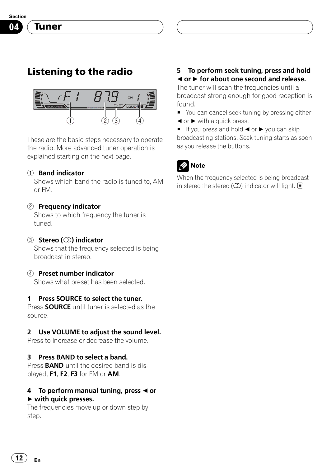 Pioneer DEH-P2500 operation manual 